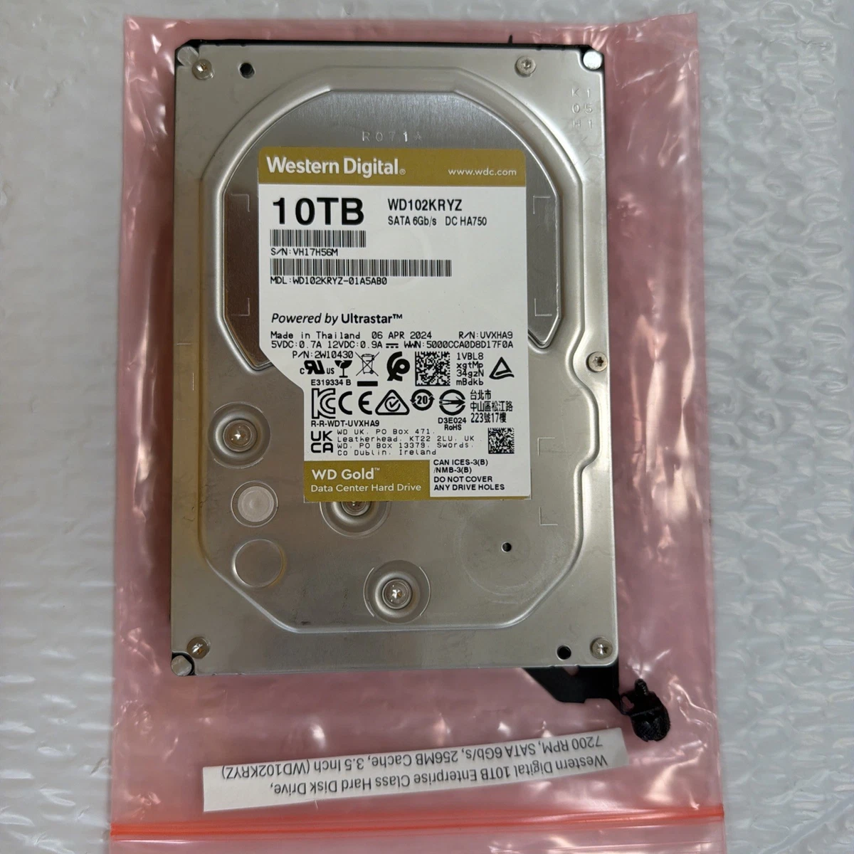 Internal Hard Disk Drives 10 TB Storage Capacity for Sale - eBay