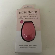 Ecotools Rose Water Bioblender Compostable Makeup Sponge Natural Finish