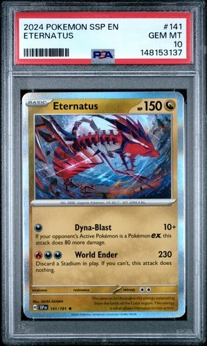 2024 POKEMON SSP EN-SURGING SPARKS #141 ETERNATUS PSA 10