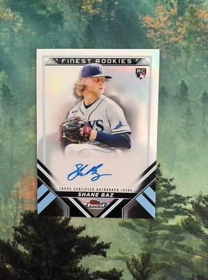 Shane Baz RC 2022 Topps Finest Rookie Design Auto #FRDA-SB
