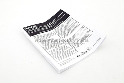 Weber 20529916 MANUAL FOR DUCANE 30400042