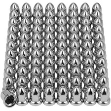 Pack Lug Nut Covers for Semi Truck, 33 mm by 2-1/2" Push-on ABS Plastic 60