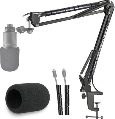 Mikrofonarm mit Popschutz Boom Arm für AT2020 AT2035 Mikrofonständer Zubehör