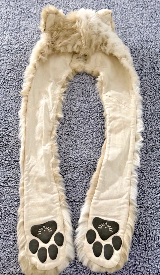 Auténticas capuchas Spirit niños siberiano leopardo de las nieves imitación piel capucha os 2011-2012 Foto 2 de 4