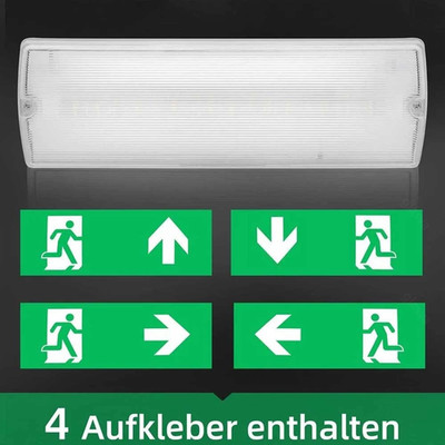 LED Notleuchte Fluchtwegleuchte Notbeleuchtung Notausgang Exit Notlicht       