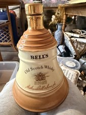 Wade Pottery Bells Old Scotch Whisky Bottle Ceramic Bell Shape Decanter