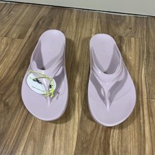 OOFOS Sandals Womens Size 9 Pink Thong Recovery Flip Flop Arch Support Shoes