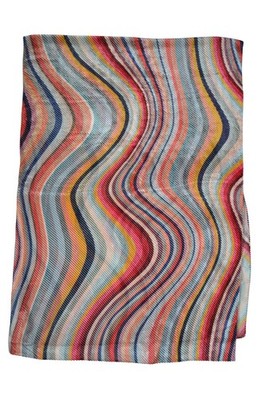 Paul Smith Mainline Signature Swirl Streifen Volant Schal für Damen Neu