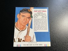 1955 Red Man Tobacco All-Star Team - National League Series Dusty Rhodes #22 VGX