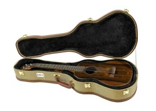 Gearlux Concert Ukulele Hard Case - Gold Tweed (24.25-Inch Length)