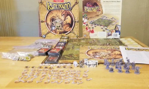 Runebound 2005 2nd Edition Fantasy Adventure Board Game 100% COMPLETE CIB