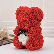 Altsuceser – 2 Anelli A Fiore Per Danza – Stile Jisoo – Fiore Artificiale Rosso/Rosa Regolabile – Accessori Per Concerti, Feste, Spettacoli, Cosplay - 2