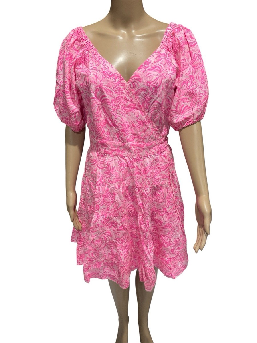 knee length dresses for ladies Embroidered Floral Wrap Dress  Elie Tahari