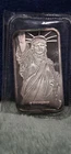 1982 JM MTB Statue of Liberty 1 Troy oz .999 Fine Silver Bar #07847 Certificate