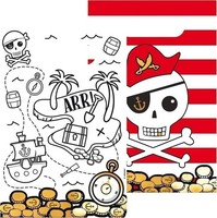 Gadget - Amscan: 8 Paper Bags Pirates Map -D- Amscan