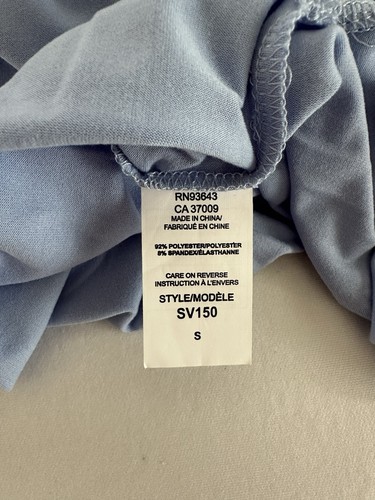 Silverts Adaptive Top Open Back Snap Shoulders Women S Blue Post Op Shirt - Afbeelding 10 van 11