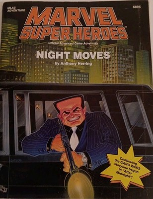 Marvel Super Heroes RPG Adventure MLA2 NIGHT MOVES #6895 TSR 1990 New unused rpg