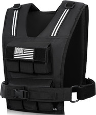 Weighted Vest Men, 20Lb/30Lb/40Lb Adjustable Weight Vest for Woman with Removabl