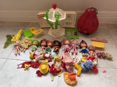 Strawberry Shortcake Kenner 1980 s Vintage lot , 10 Dolls, 4 Pets,Accessories