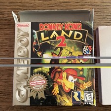 Donkey Kong Land 2 (Nintendo Game Boy, 1996) w/ ORIGINAL BOX  EXC COND
