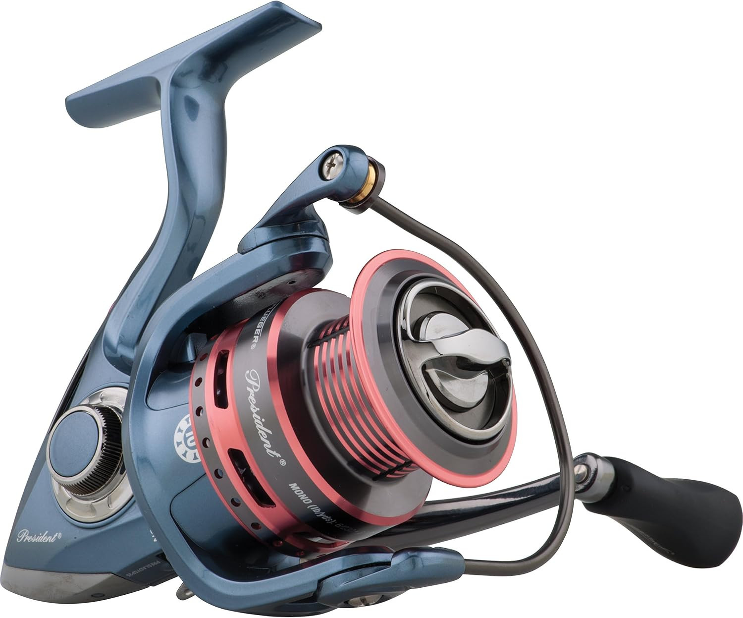Lady President Spinning Reel, Right/Left Handle Position, Graphite Body and Roto