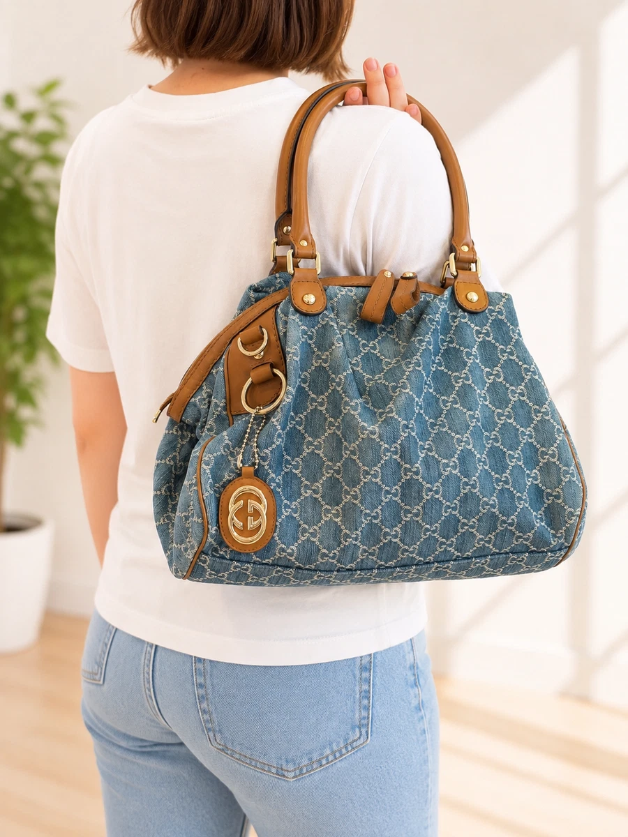 Gucci Denim Exterior Tote Bags & Handbags for Women | eBay