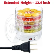 USA 5 Trays Food Dehydrator Machine Adjustable Portable Countertop Fruit Drying