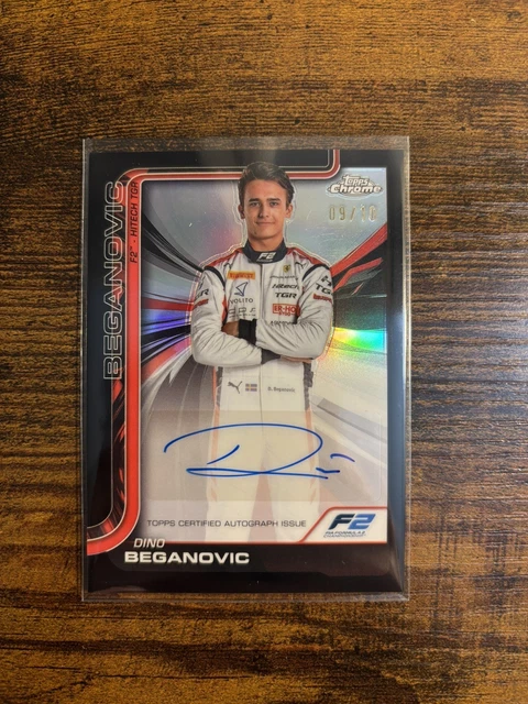2025 Topps Chrome F1 Dino Beganovic F1 7th Anniversary Refractor Auto #/10