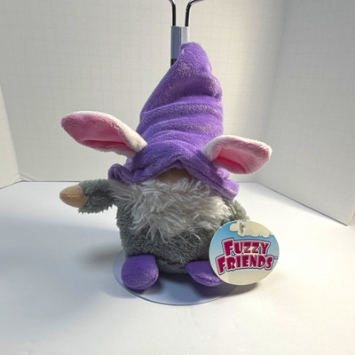 Greenbrier Fuzzy Friends Mini Plush Gnome Purple/Gray Christmas Stuffed w/Tags