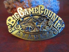Alaska Big Game Country Belt Buckle 9876A Deer