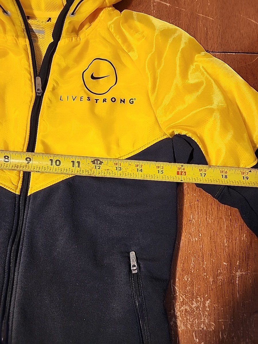 nike livestrong yellow hoodie
