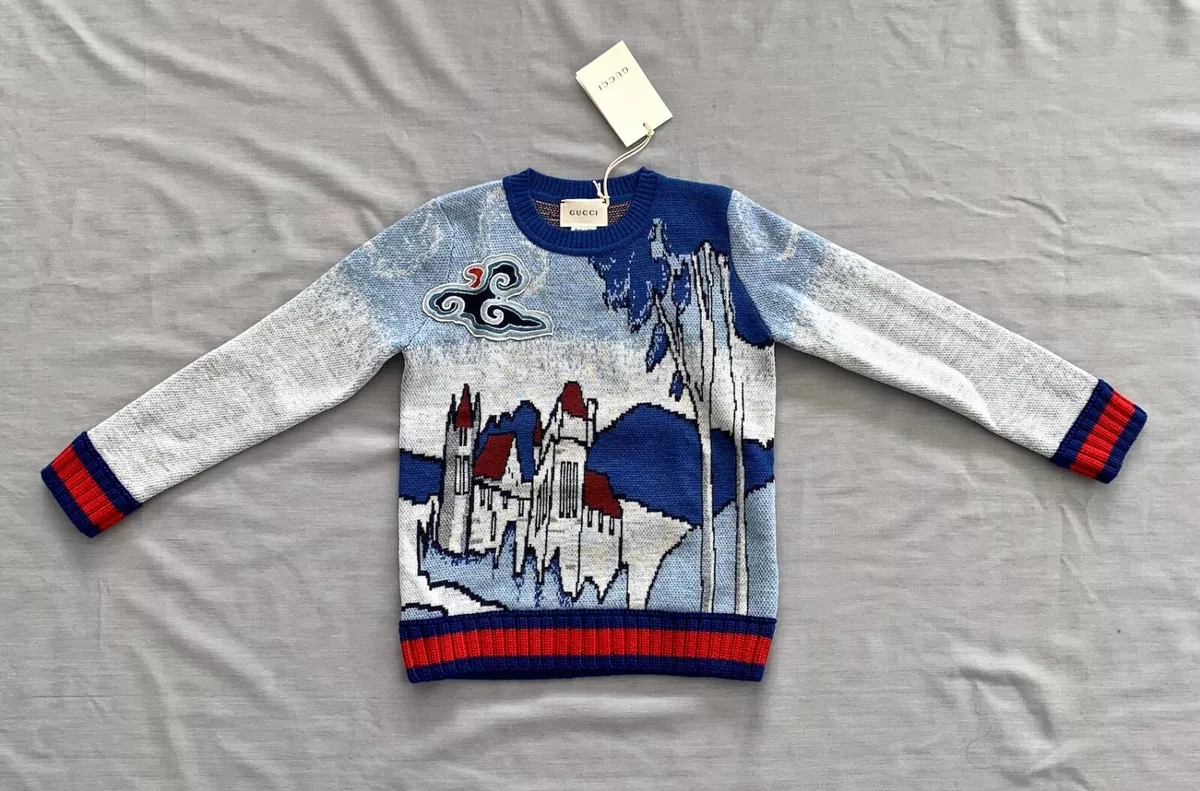 NWT GUCCI Kids BOYS WOOL KNIT SWEATER / JUMPER SZ 4 *FREE POST*