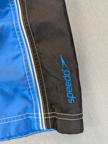 Speedo Swim Trunks Men's Large Activewear Blue Traditional Full Size Shorts Mesh - Picture 4 of 8