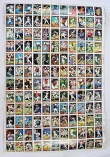 VINTAGE Lot of 3 Different 1991 Topps Baseball Cards Uncut Sheets 132 Cards Each