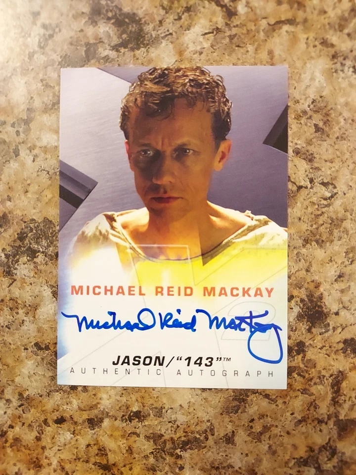 X-Men United Movie Michael Reid Mackay/Jason "143" Topps 2003 Autograph Card 🔥  - Image 3 of 3
