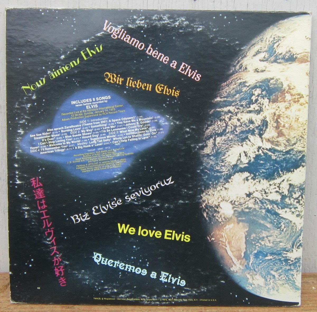 ELVIS PRESLEY Aloha from Hawaii via Satellite QUADRAPHONIC Double