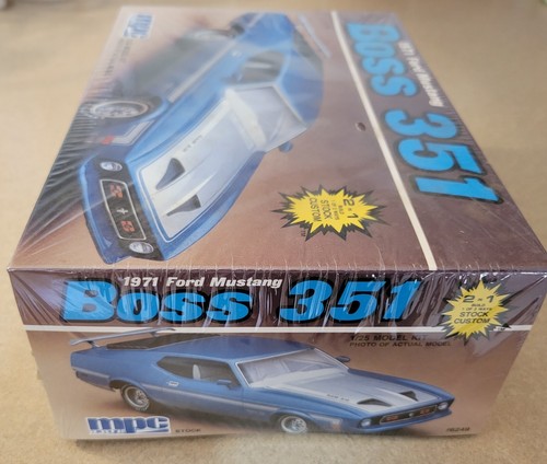 Vintage SEALED! MPC 1971 Mustang Boss 351 Model Kit in 1/25 - 1988 Annual Issue - Picture 4 of 5