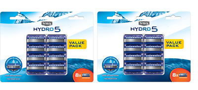 Schick Hydro 5 Blade Razor Refills, Hydrating Gel, 16 Cartridges - VALUE