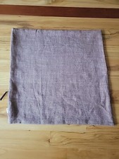 Pottery Barn Brown/Taupe Zippered Linen Pillow Cover 24 X 24. EC