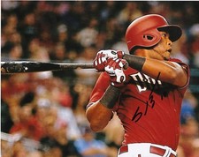 SOCRATES BRITO  ARIZONA DIAMONDBACKS   ACTION SIGNED 8x10