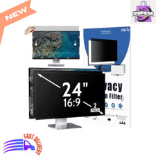  2-Pack 24 Inch Privacy Screen for Computer Monitor, Anti-Blue Light, Anti-Spy