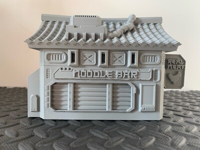 28mm - 32mm Noodle Bar Ramen Shop Sci-Fi Building Cyberpunk Style City