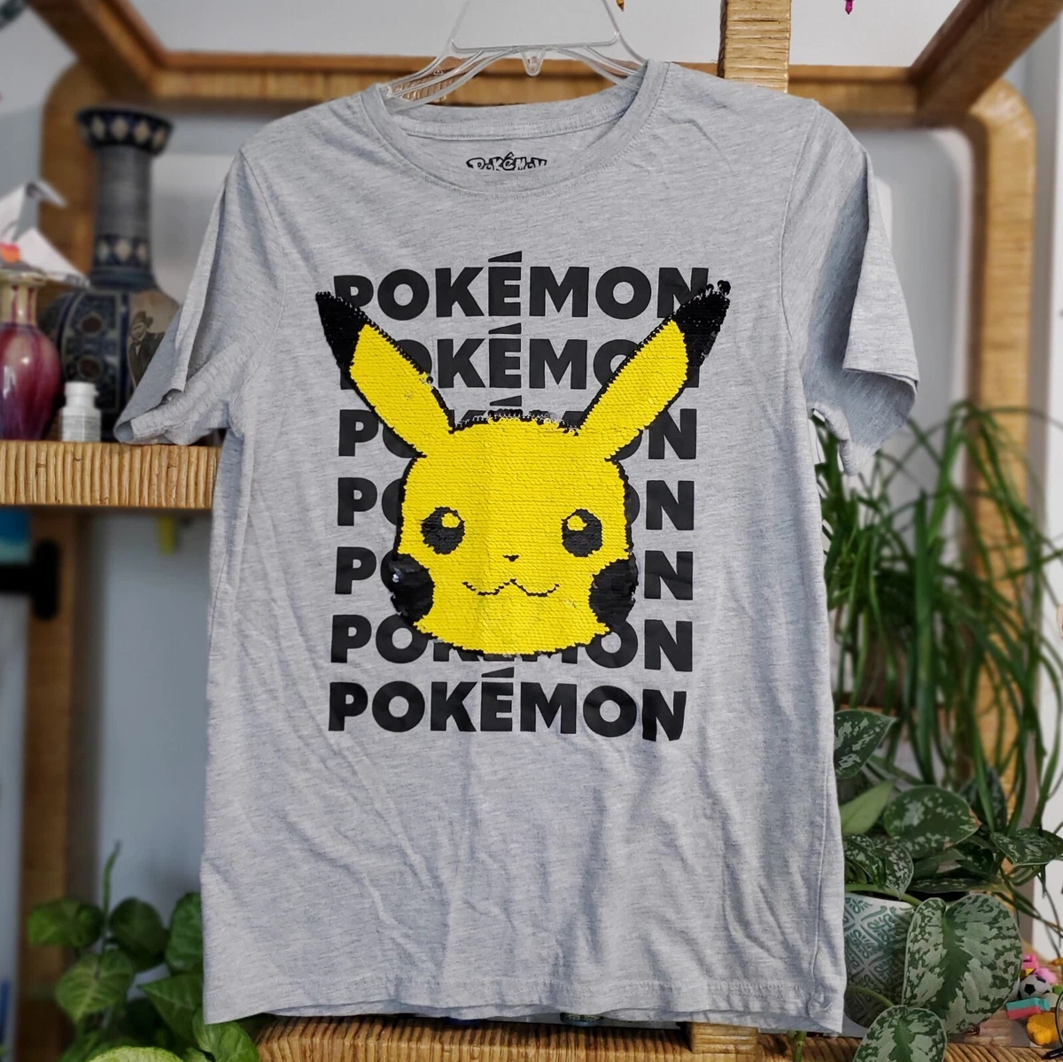 pikachu sequin t shirt