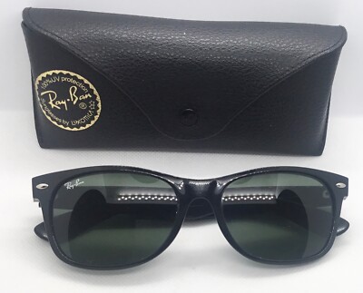 Ray Ban RB2132 55mm NEW WAYFARER Black RUBBERIZED