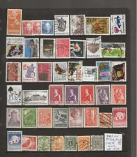 DENMARK...Sc #880/1001; B9/B28; I4-5; J25/J33...Mint & Used...45 Different