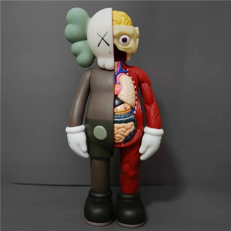 KAWS Companion Figure Half body Anatomy Statue Deco Art Gift