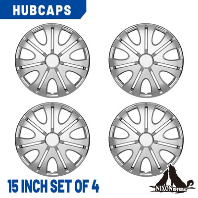 15 in Hubcap for 2020-2021 Toyota Corolla Silver Wheel Cover - Set Of 4 Pcs Direct Fit