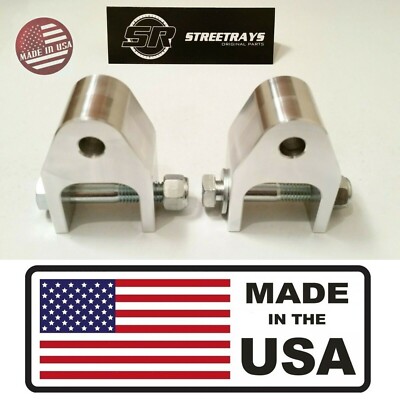 [SR] F150 F250 F350 80-16 Billet Rear Shock Extenders Brackets for 2'' to 4'' Lift