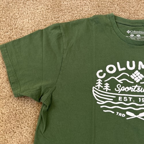 COLUMBIA SPORTSWEAR Short Sleeve T-Shirt - Mens XL - Green Soft - Afbeelding 6 van 9