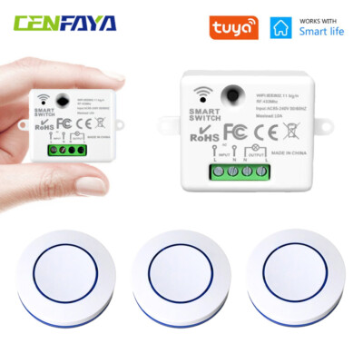 Smart Life APP Wlan Funkschalter System Empfänger Relais Fernbedienung Fr Alexa